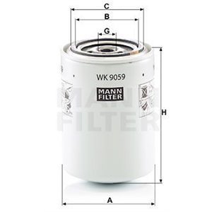 WK 9059 Fuel Filter MANN-FILTER - Top1autovaruosad