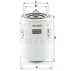 WK 9059 Топливный фильтр MANN-FILTER - Top1autovaruosad