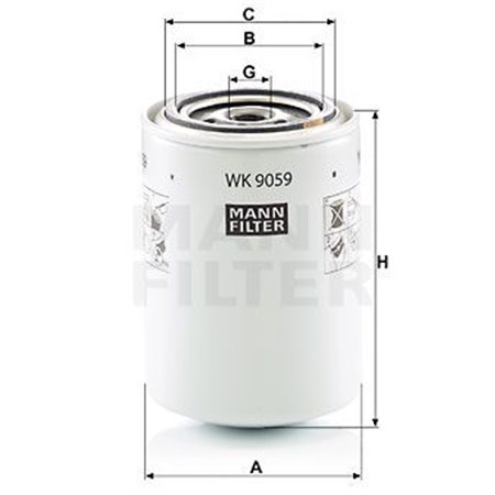 WK 9059 Fuel Filter MANN-FILTER