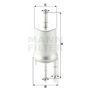 WK 6015 Fuel Filter MANN-FILTER - Top1autovaruosad