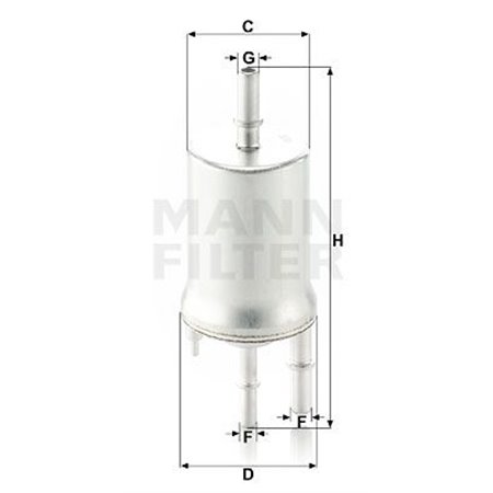 WK 6015 Fuel Filter MANN-FILTER