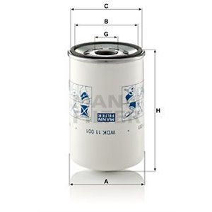 WDK 11 001 MANN FILTER Kütusefilter     