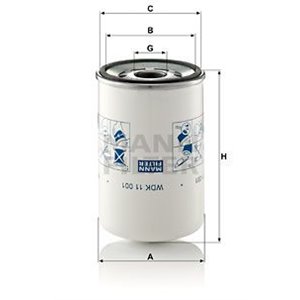 WDK 11 001 Fuel Filter MANN-FILTER - Top1autovaruosad