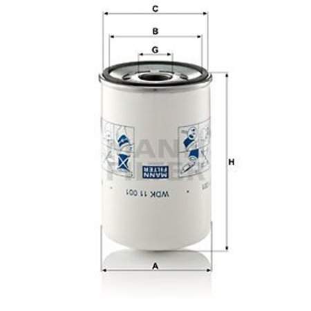 WDK 11 001 Топливный фильтр MANN-FILTER