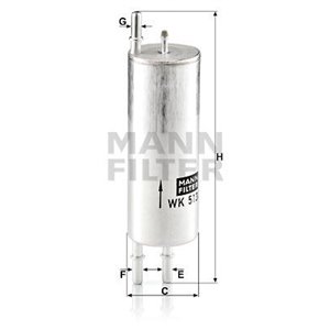 WK 513/3 Fuel Filter MANN-FILTER - Top1autovaruosad