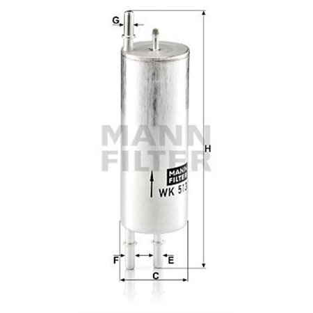 WK 513/3 Fuel Filter MANN-FILTER