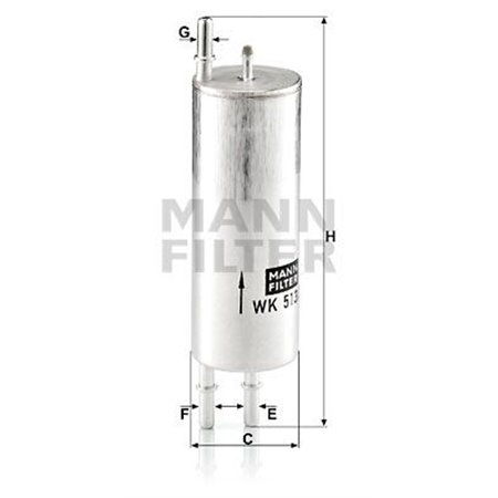 WK 513/3  Fuel filter MANN FILTER 