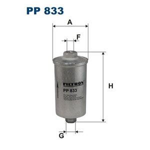 PP 833 Топливный фильтр FILTRON     
