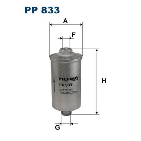 PP 833 Bränslefilter FILTRON