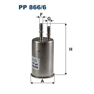 PP 866 6 Топливный фильтр FILTRON      - Top1autovaruosad