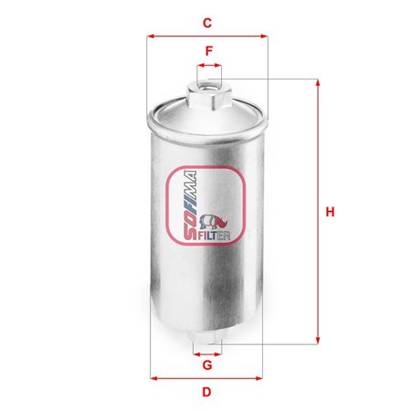 S 1504 B Fuel Filter SOFIMA