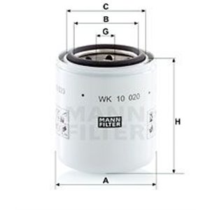 WK 10 020 Fuel Filter MANN-FILTER - Top1autovaruosad