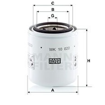 WK 10 020 Топливный фильтр MANN FILTER     