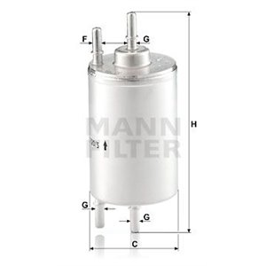 WK 720/5 Fuel Filter MANN-FILTER - Top1autovaruosad