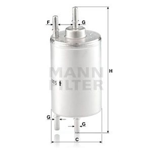WK 720 5 Топливный фильтр MANN FILTER     - Top1autovaruosad