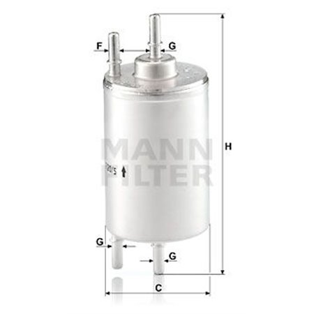 WK 720/5 Fuel Filter MANN-FILTER