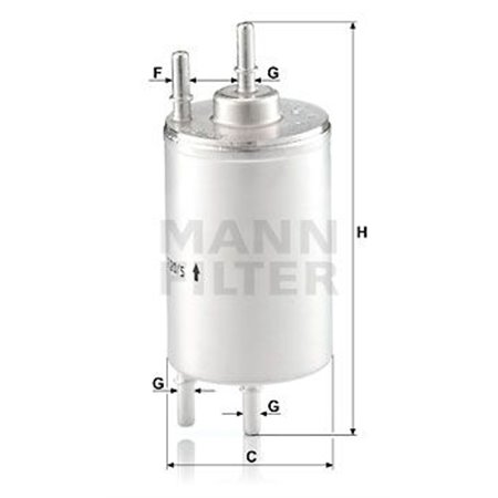 WK 720/5 Kütusefilter MANN-FILTER