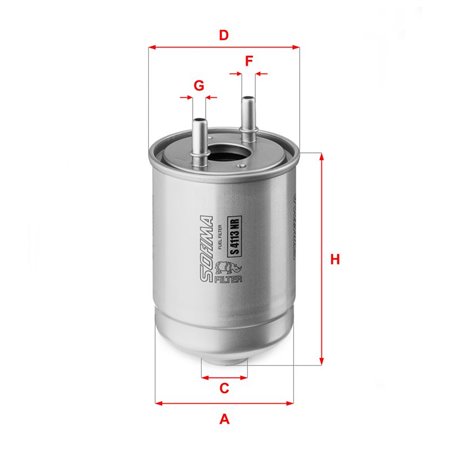 S 4113 NR Kütusefilter SOFIMA