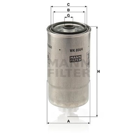 WK 854/4  Fuel filter MANN FILTER 