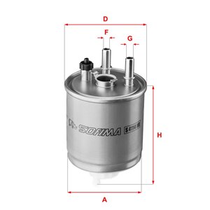 S4114NR  Fuel filter SOFIMA 