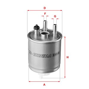 S4114NR  Fuel filter SOFIMA  - Top1autovaruosad