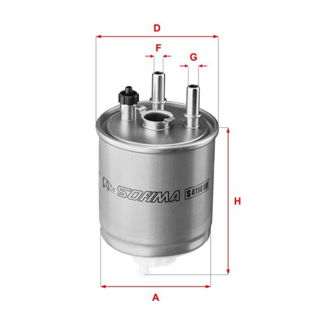 S 4114 NR Fuel Filter SOFIMA