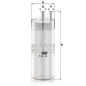 WK 7012 Fuel Filter MANN-FILTER - Top1autovaruosad