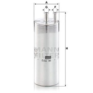 WK 7012 Топливный фильтр MANN FILTER     