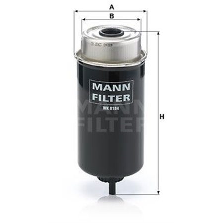 WK 8184 Polttoainesuodatin MANN-FILTER