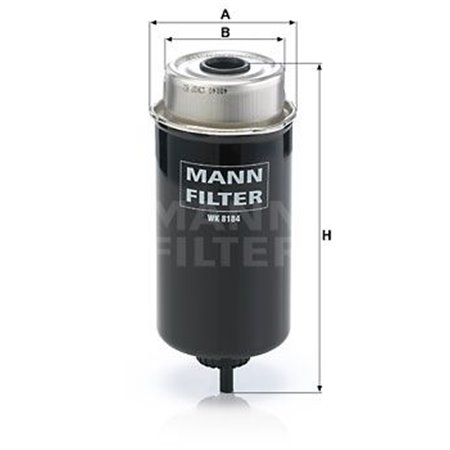 WK 8184 Топливный фильтр MANN-FILTER