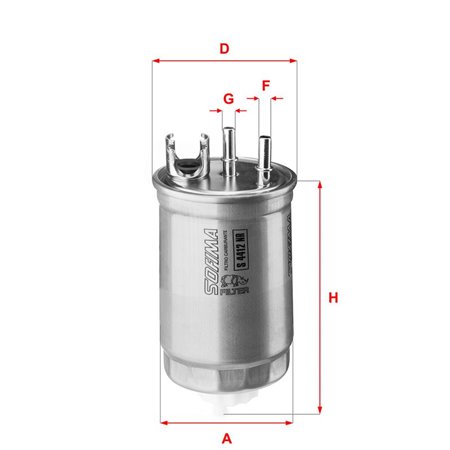 S 4412 NR Fuel Filter SOFIMA