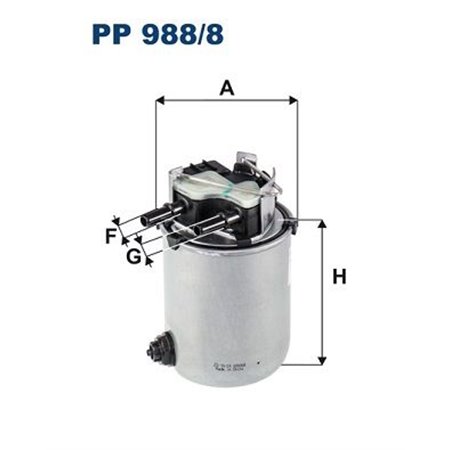 PP 988/8 Bränslefilter FILTRON