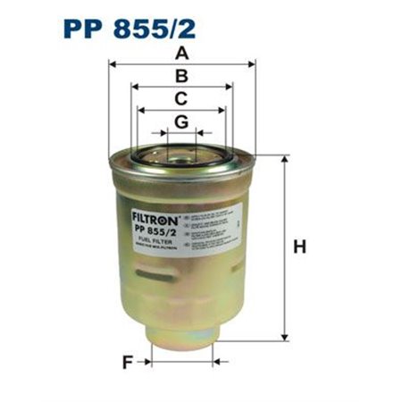 PP 855/2 Fuel Filter FILTRON