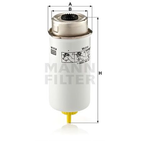 WK 8154 Fuel Filter MANN-FILTER