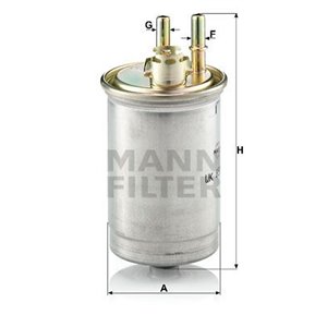 WK 853/7 Топливный фильтр MANN-FILTER - Top1autovaruosad