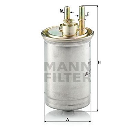 WK 853/7 Топливный фильтр MANN FILTER     