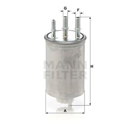 WK 829/6 Топливный фильтр MANN FILTER     