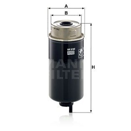 WK 8160 Топливный фильтр MANN-FILTER
