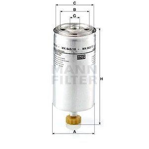 WK 845/10 Fuel Filter MANN-FILTER - Top1autovaruosad
