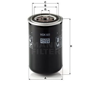 WDK 925  Fuel filter MANN FILTER 