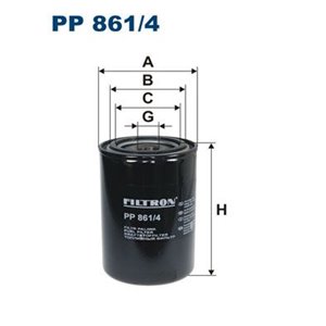 PP 861 4 Топливный фильтр FILTRON      - Top1autovaruosad