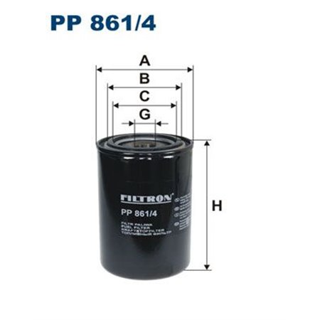 PP 861/4 Fuel Filter FILTRON