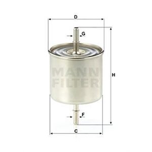 WK 8046 Топливный фильтр MANN-FILTER - Top1autovaruosad