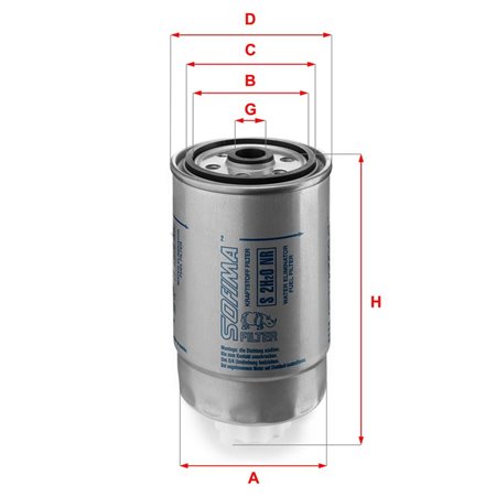 S 2H2O NR Fuel Filter SOFIMA