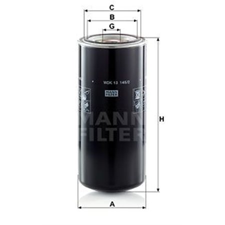 WDK 13 145/2 Kütusefilter MANN-FILTER