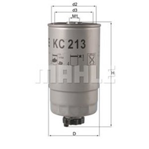 KC213 KNECHT Kütusefilter    KC 213 