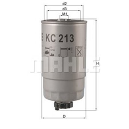 KC 213 Kütusefilter KNECHT