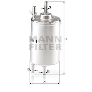 WK 720/6 Fuel Filter MANN-FILTER - Top1autovaruosad