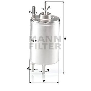 WK 720 6 Топливный фильтр MANN FILTER     - Top1autovaruosad