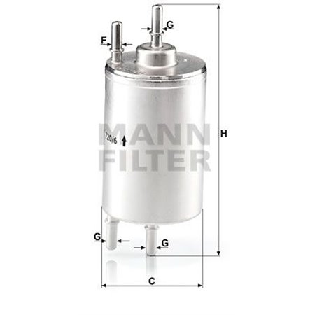 WK 720/6 Fuel Filter MANN-FILTER